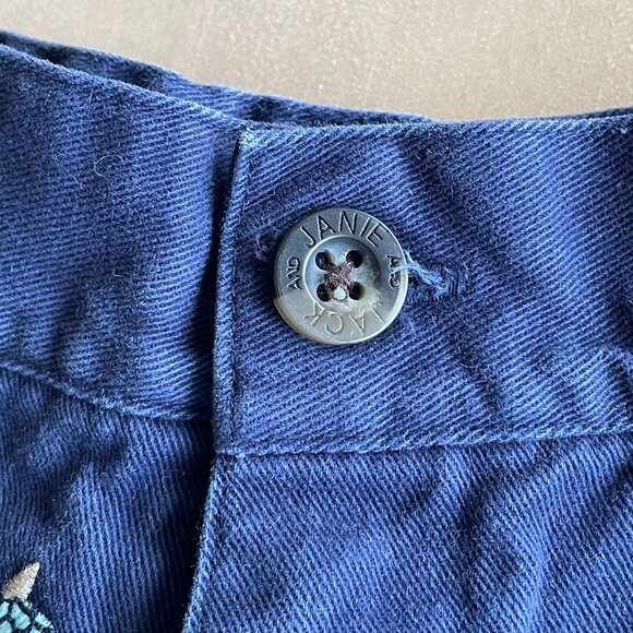 Janie and Jack Sea Turtle Embroidered Blue Toddler Boy Shorts - Size 2T - Picture 4 of 6